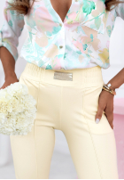 din material textil Pantaloni Pretty On Point roșii