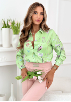 Cămașă cu imprimeu cu viscoză Soft Wings