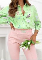 Wzorzysta Cămașă Soft Wings de culoarea fisticului