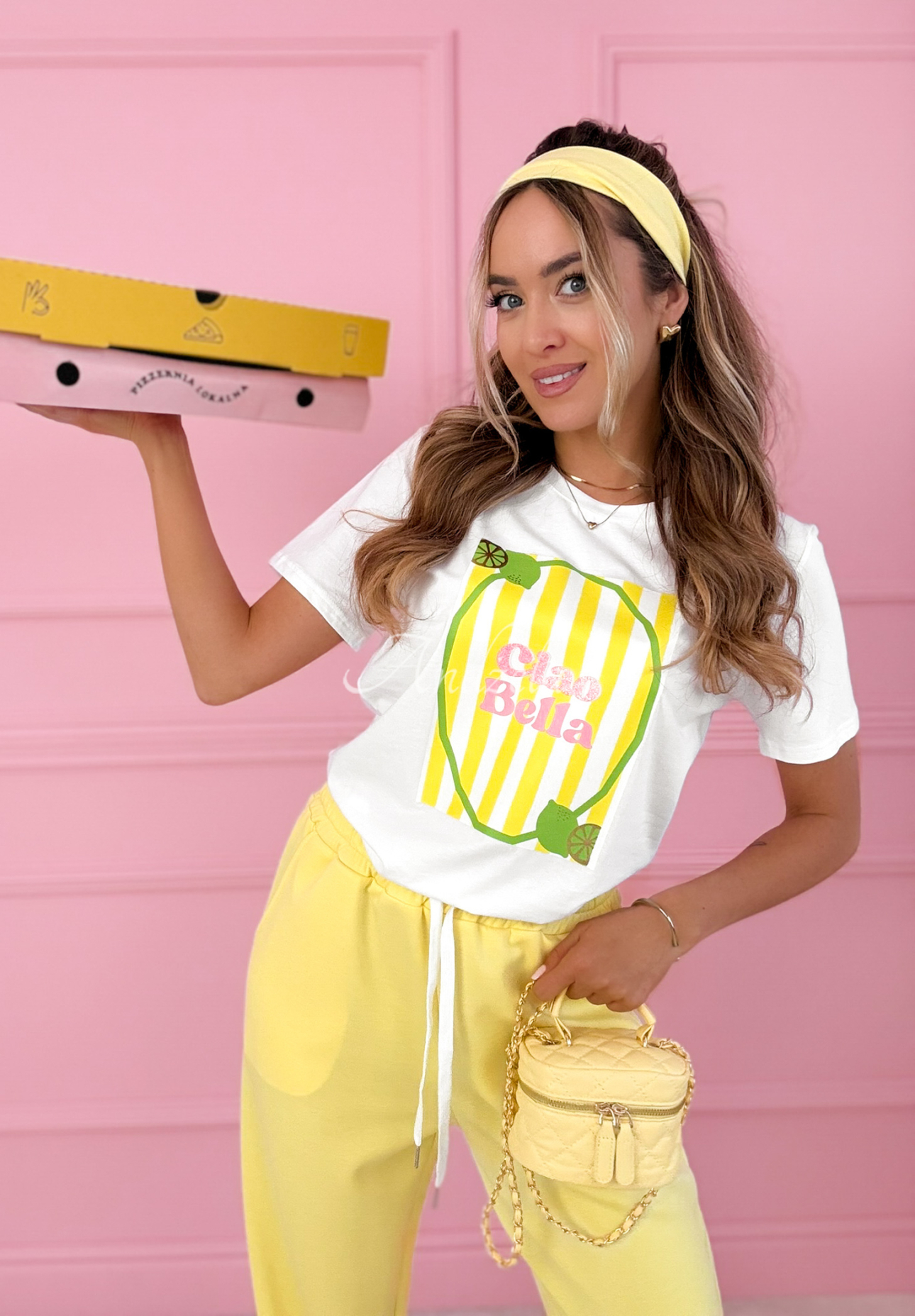 Tricou din bumbac cu imprimeu Ciao Bella