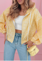 Żakardowa Geacă bomberka Madelyn galben