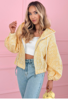 Żakardowa Geacă bomberka Madelyn galben