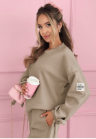 Compleu de trening Peyton de culoarea vaniliei