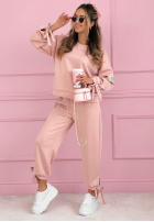 Compleu de trening Peyton de culoarea vaniliei