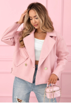 Zamszowa dwurzędowa Geacă Sylvie galben