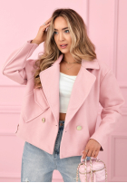 Zamszowa dwurzędowa Geacă Sylvie galben