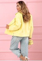 Zamszowa dwurzędowa Geacă Sylvie galben