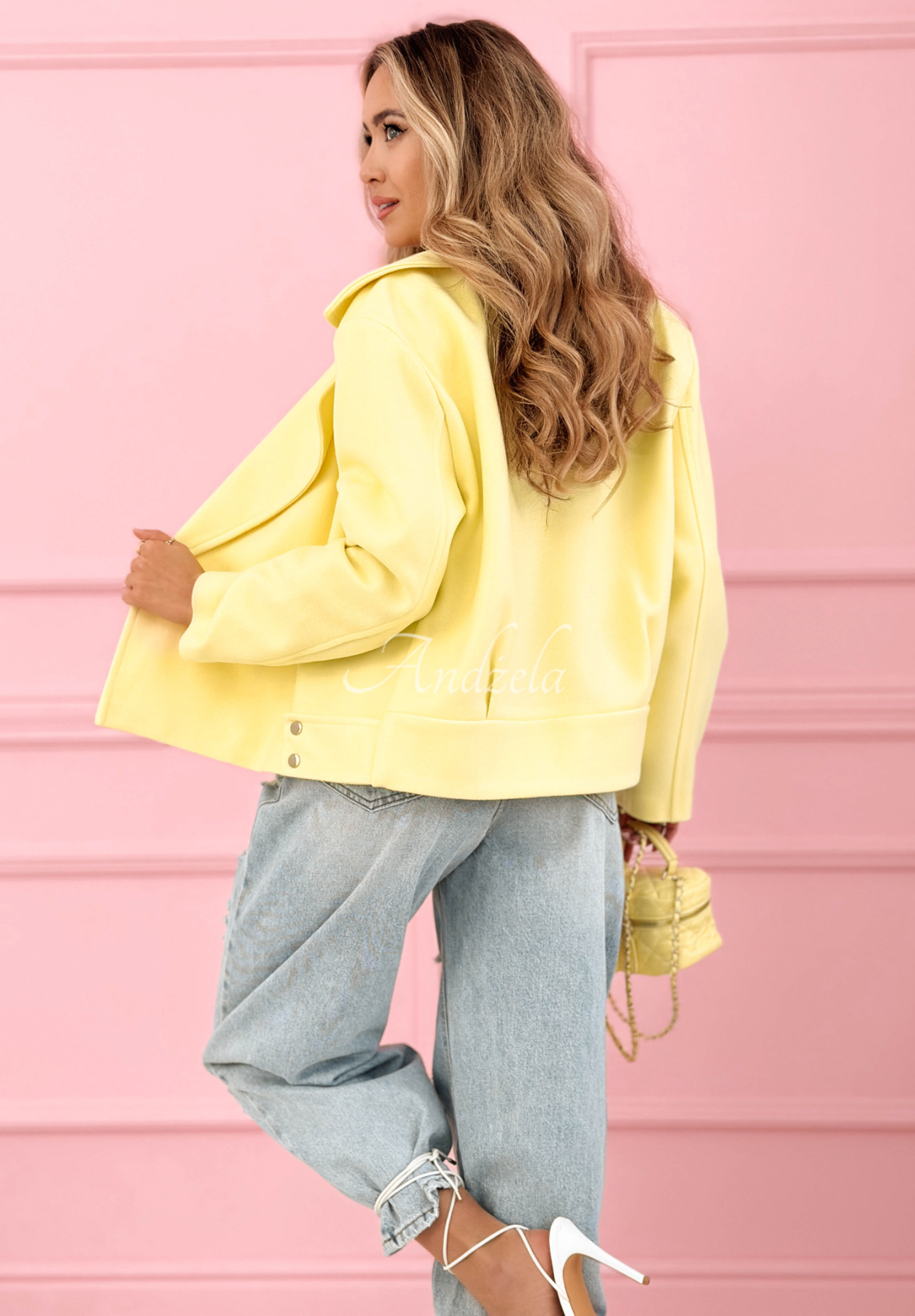 Pardesiu scurt din lână Sylvie