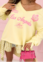 Asymetryczna Hanorac LA Athletic galben