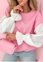 Hanorac z ażurowymi rękawami Leonora roz