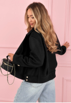 Zamszowa dwurzędowa Geacă Sylvie galben