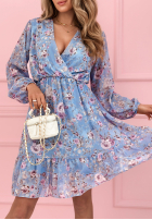 Rochie florală cu volănașe Betty