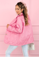 Pikowana Geacă z kołnierzem i kieszeniami Oleander albastru azuriu