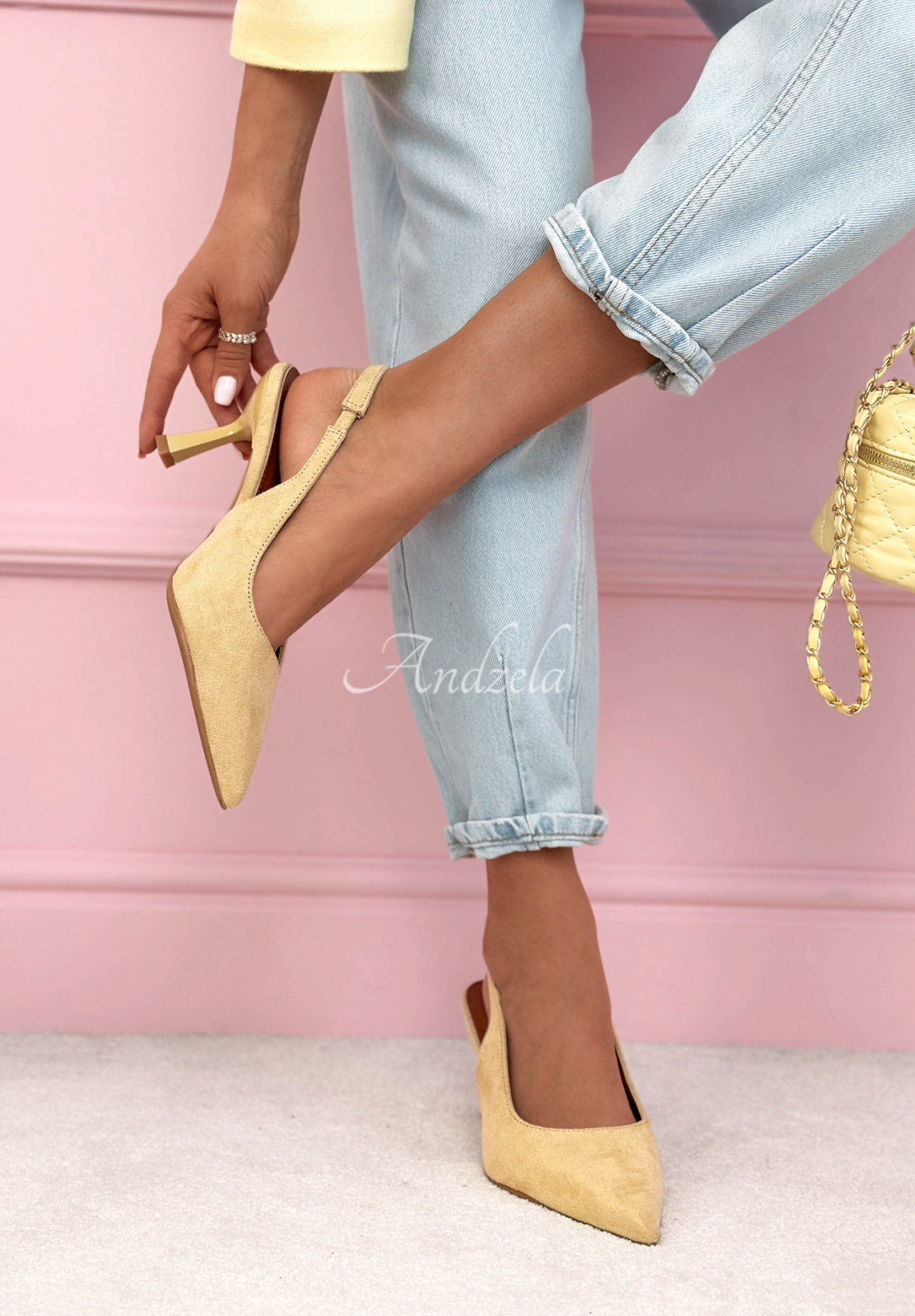 Sandale din piele întoarsă Noemi