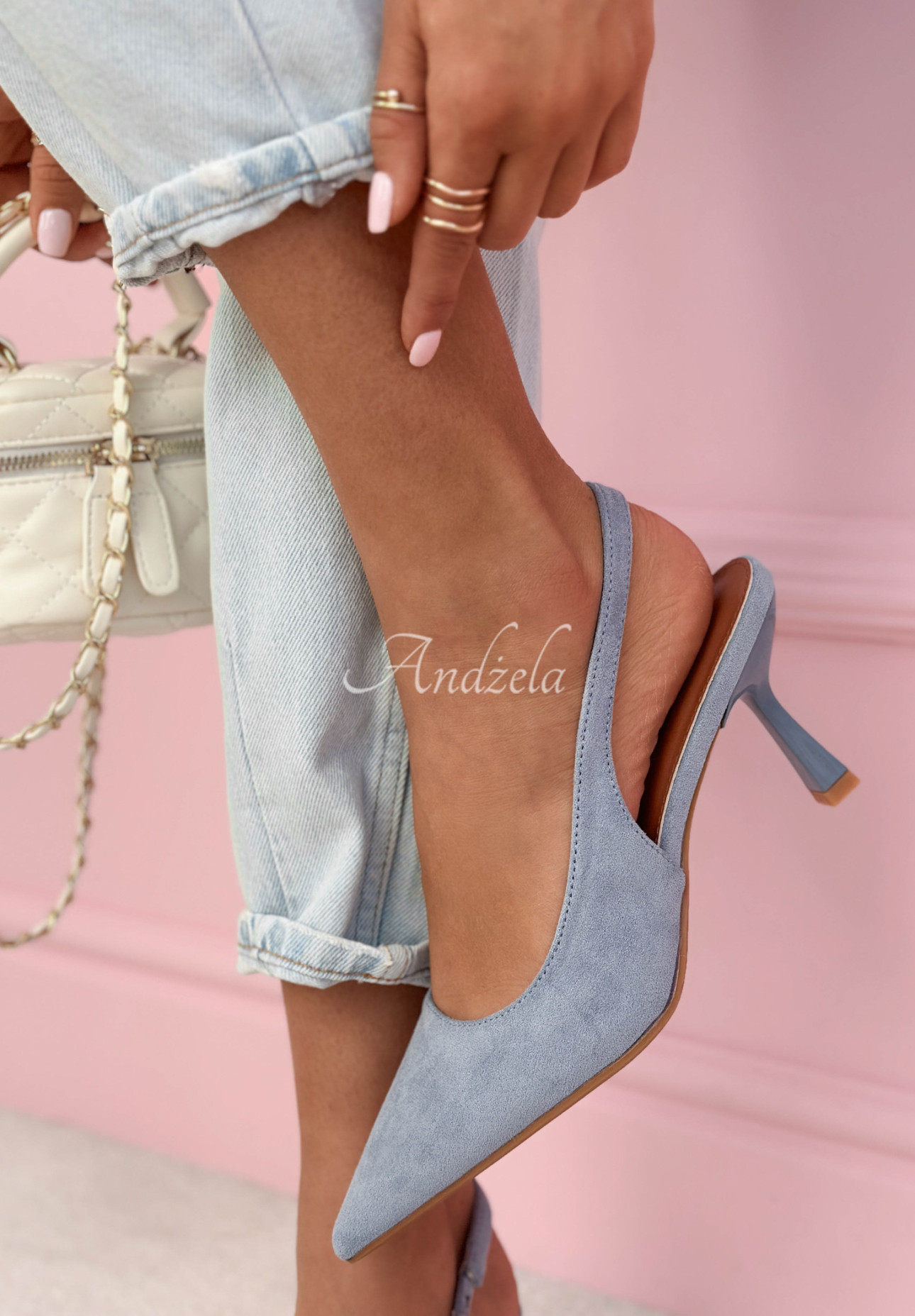 Sandale din piele întoarsă Noemi