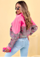 Hanorac ze stójką cu modele Alice galben