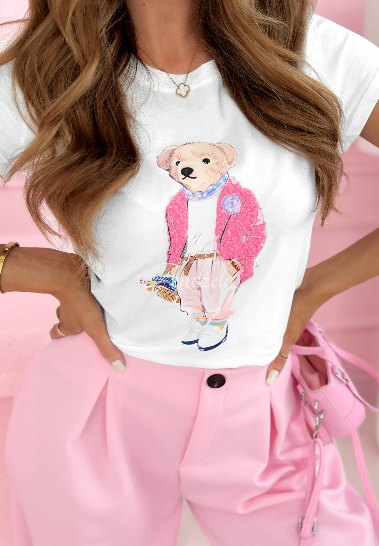 Tricou din bumbac cu ursuleț Teddy's Choice