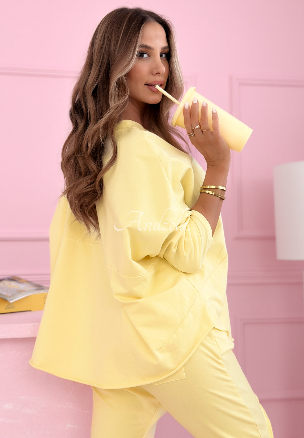 Bluză longsleeve din bumbac Phenomenal Woman