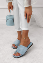 zamszowe Șlapi Morgana bej