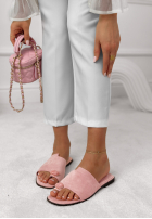 zamszowe Șlapi Morgana bej