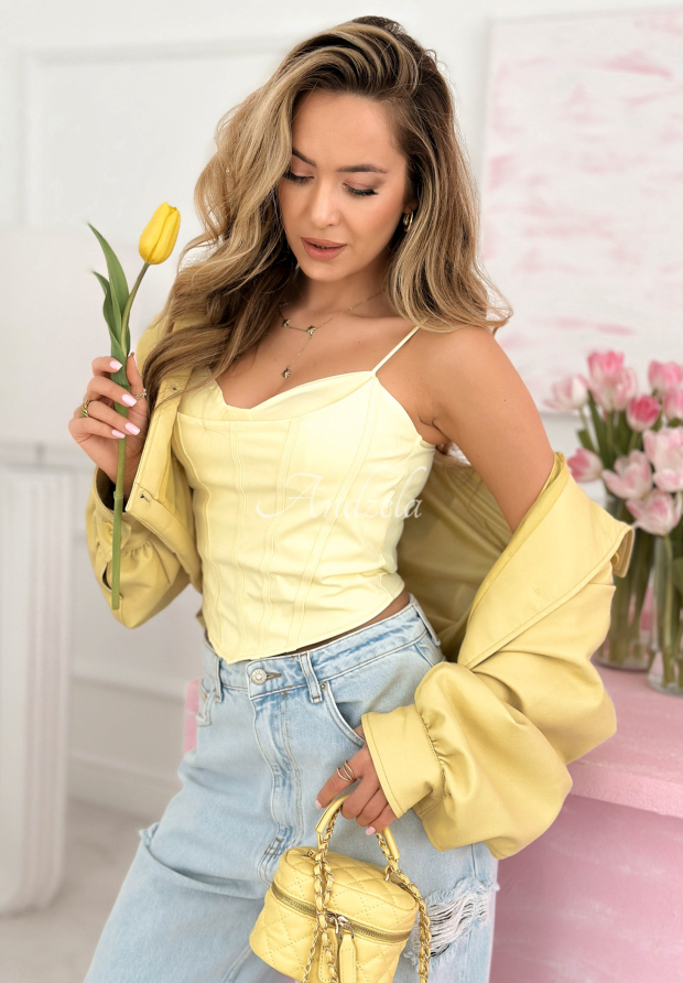 Top                           tip corset cu decolteu Mabel