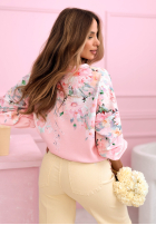 Kwiecista Hanorac ze ściągaczem Fiorabelle de culoarea fisticului