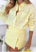 Bawełniana Cămașă w kwiaty Marbella galben