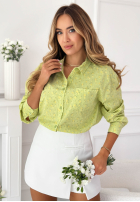 Bawełniana Cămașă w kwiaty Marbella galben