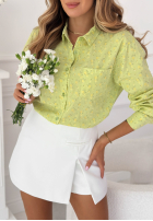 Bawełniana Cămașă w kwiaty Marbella galben