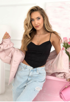 Gorsetowy Top  z dekoltem Mabel galbene