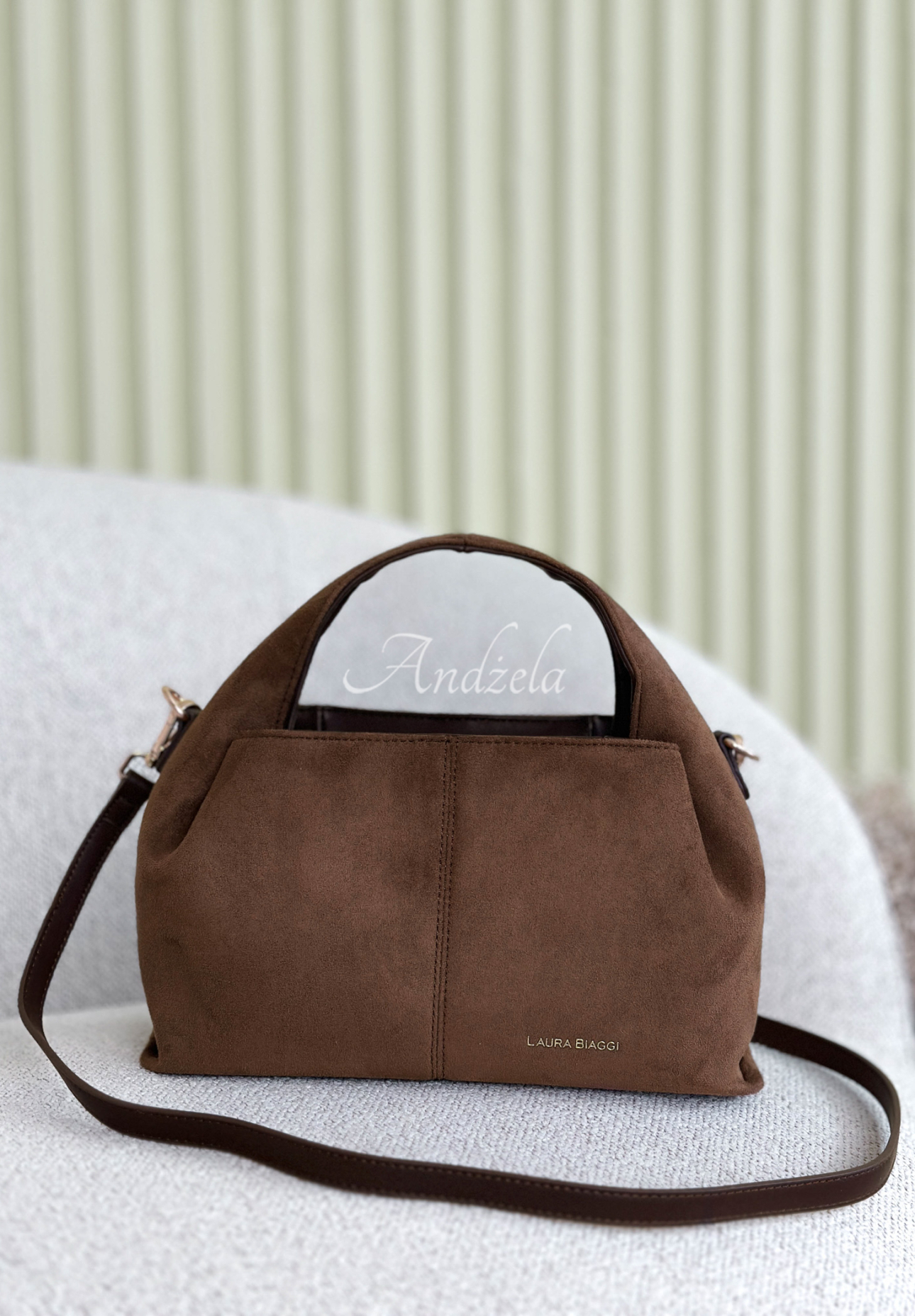 Geantă din piele întoarsă Annabelle