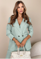 Elegancka Sacou z kołnierzem Cordelia roz