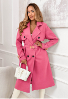 Długi Palton  z paskiem Changing Of Seasons bej