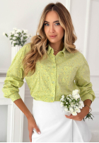 Bawełniana Cămașă w kwiaty Marbella galben