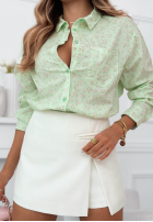 Bawełniana Cămașă w kwiaty Marbella galben