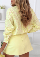 Bawełniana Cămașă w kwiaty Marbella galben