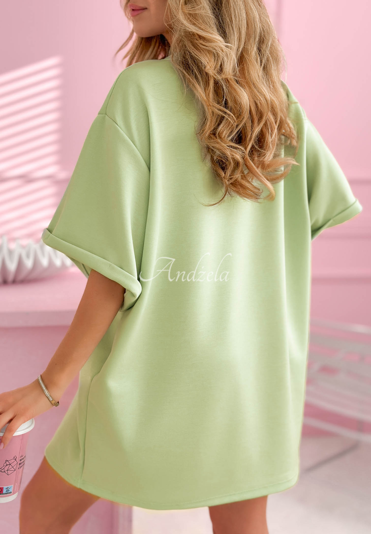 Tricou lung tip tunică cu viscoză Base Babe