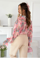 din material textil Pantaloni Laura negre