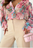 din material textil Pantaloni Laura negre