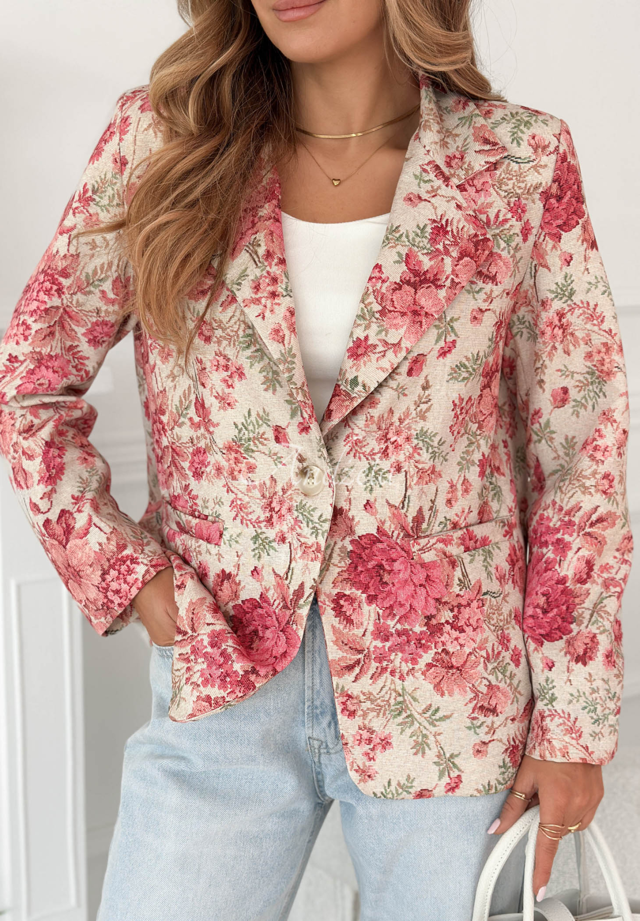 Sacou cu imprimeu floral Catarina