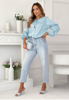 Cămașă z ozdobnym kołnierzem Martha galben