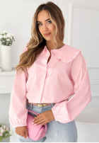 Cămașă z ozdobnym kołnierzem Martha galben