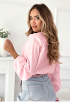 Cămașă z ozdobnym kołnierzem Martha galben