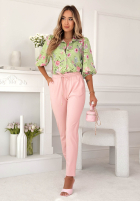 din material textil Pantaloni Do You Remember albastru azuriu