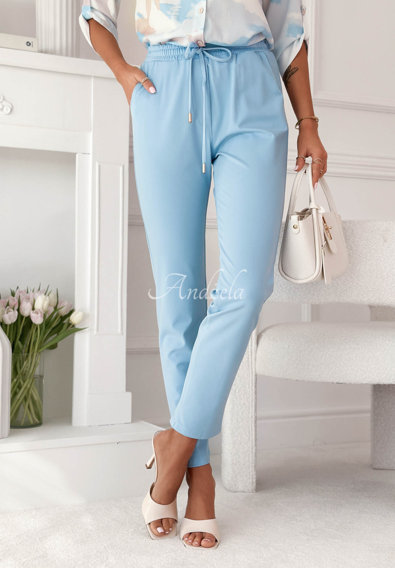 Pantaloni din viscoză Do You Remember