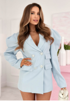 Elegancka Sacou z bufiastymi rękawami Avenelle negru