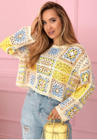 Ażurowy sweterek boho Yasmine roz