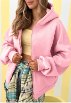 Hanorac z kapturem oversize Don't Tell galben