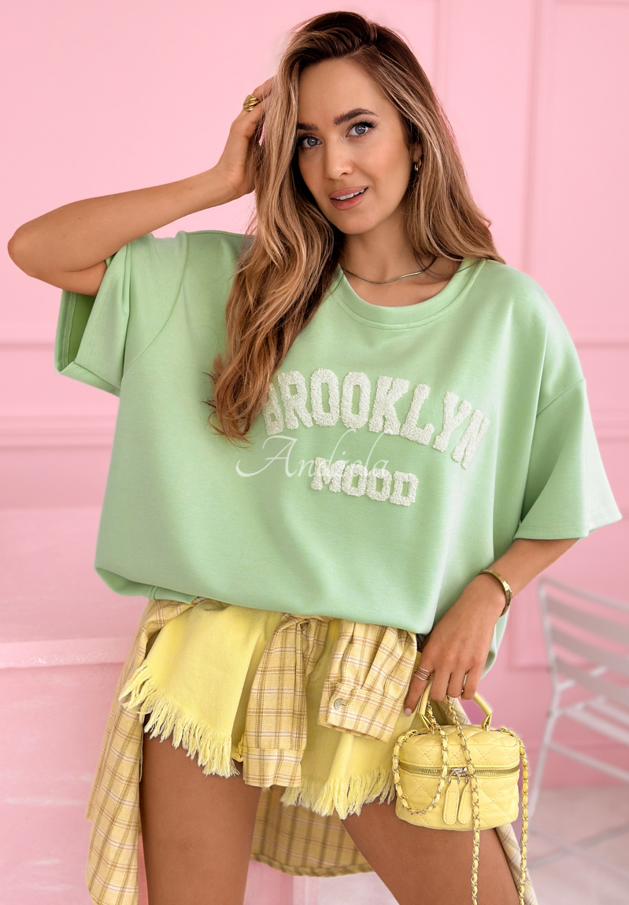 Tricou oversize cu viscoză și modal Brooklyn Mood