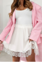 Krótkie spodenki z koronką Sweet & Sour galbenă